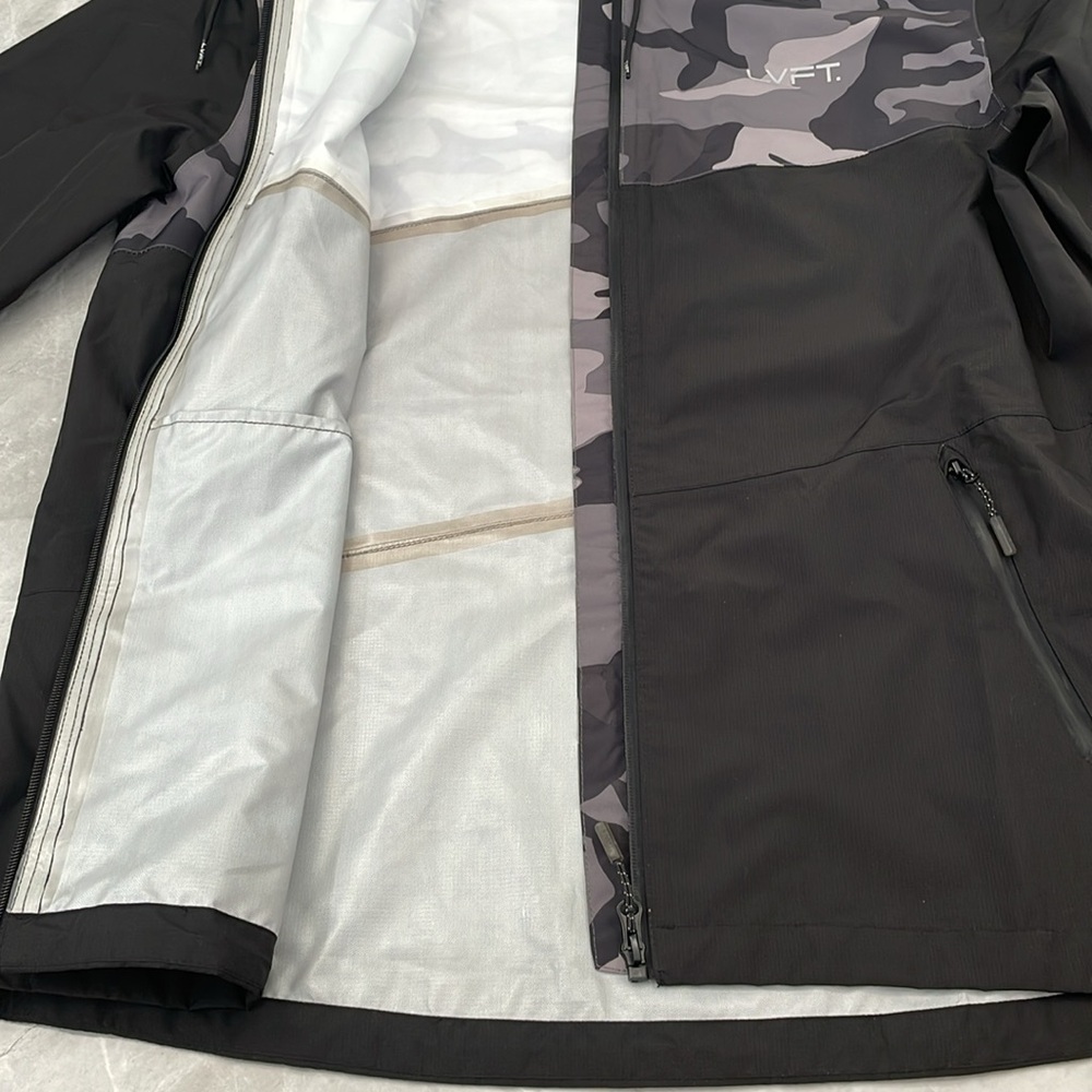 Men’s LVFT Live Fit Hoodie Zipper Windbreaker Rain Jacket XL - Picture 9 of 15